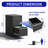 Metal Vertical File Cabinet With Lock Office Home Steel Vertical File Cabinet  A4 Legal/Letter-319395316