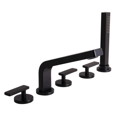 Vector Triple Handle Deck Mounted Tub Only Faucet with Handshower