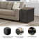 Edmore End Table and Built-In Outlets