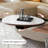 51.18"Adjustable Height Storage Oval Coffee Table