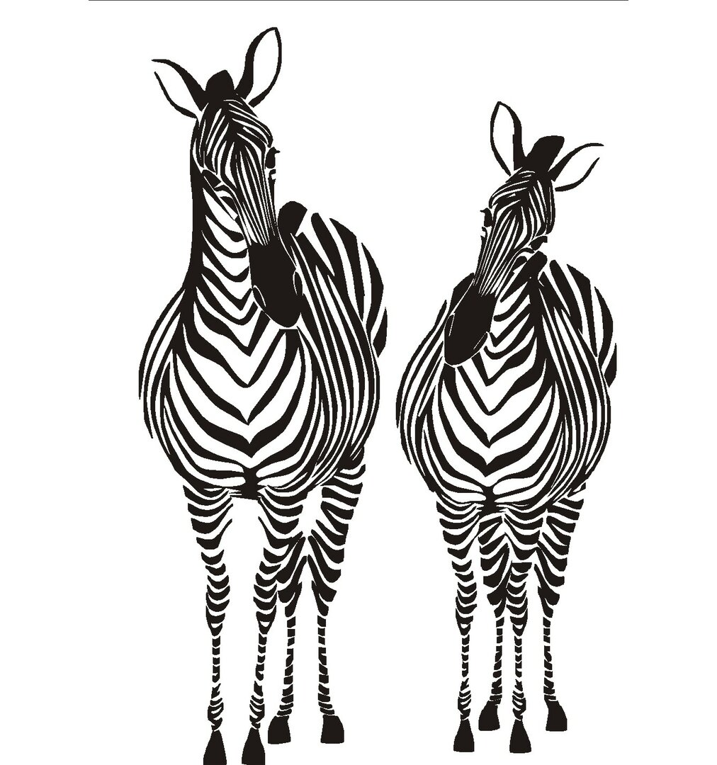 Wandtattoo Zebras