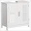 Armoire de rangement sous le lavabo avec tablette réglable pour l'organisation de la salle de bain et l'efficacité de l'espace-1265214220-1265214219