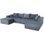 Canapé modulaire en velours côtelé Clementino-116082499