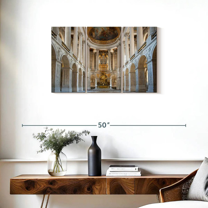 Royal Chapel At Versailles, 20" H x 33" W