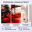 «Red Black Saffo III», impressions sur toile nature, art mural encadré serein-1069364501-1069364521
