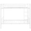 Lit simple en métal au-dessus d'un lit superposé, blanc - polyvalent et pratique, s'adapte à n'importe quel lit de chambre à coucher avec structure de cadre, améliore l'apparence-1356692401-1356692397