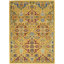 Tapis jaune à motif floral Weirton-690317521