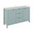 Entryway Cabinet with Wave Design - 3 Adjustable Shelves-1668024693
