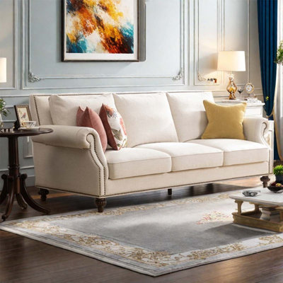 New American light luxury fabric sofa