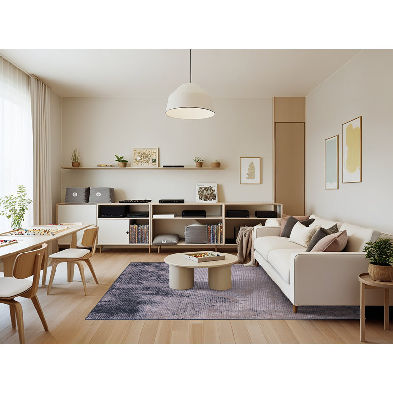 Tapis brun / gris Breda, Rectangle 7 pi x 9 pi