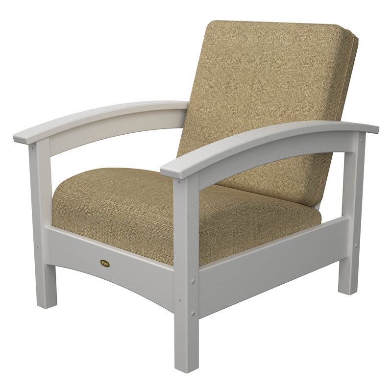 Rockport Club Chair, Classic White / Sesame