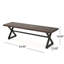 Banc de pique-nique en aluminium Bohra-24810031