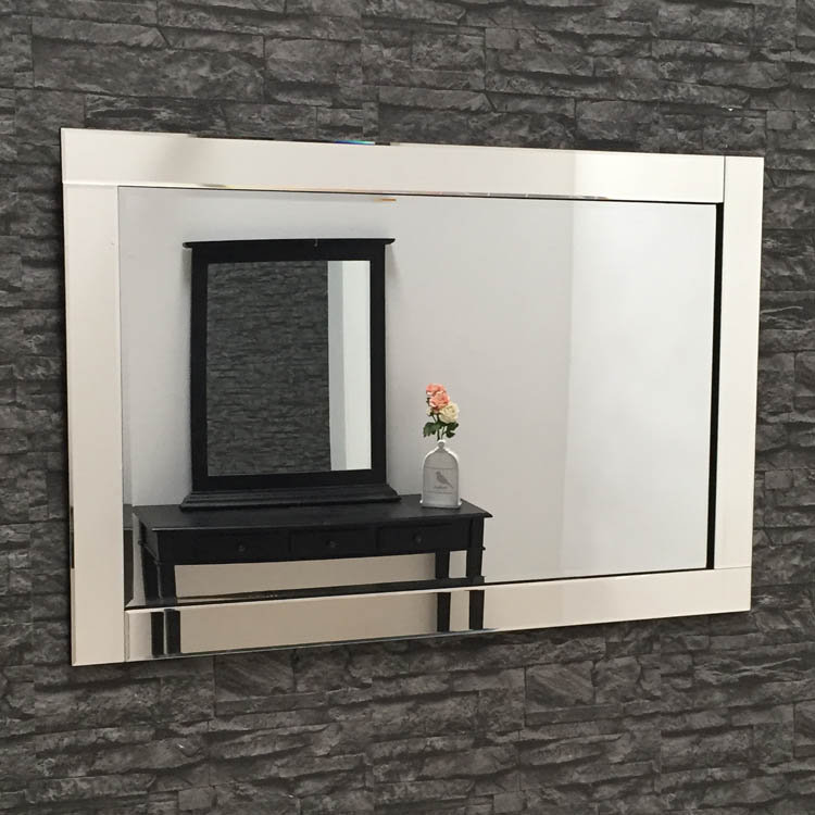 CHLOE Venetian Glass Frame Wall Mirror, 90cm H x 60cm W