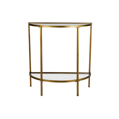 Glass Top End Table