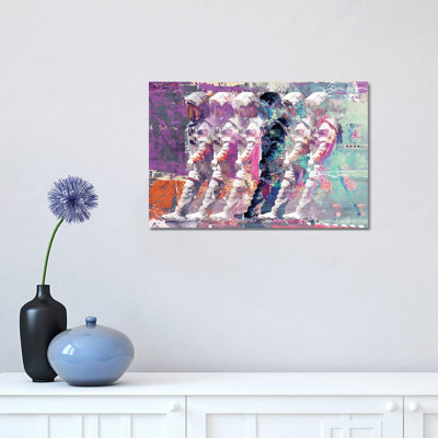 Astronauts 1 Piece Wall Art on Canvas