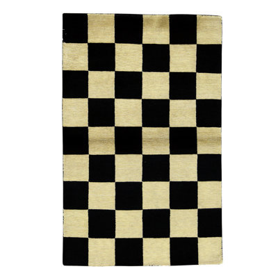 High-Quality Hand-Knotted Gold Area Rug
