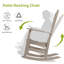  Chaise berçante d'extérieur en PEHD Abrahms-1479283346