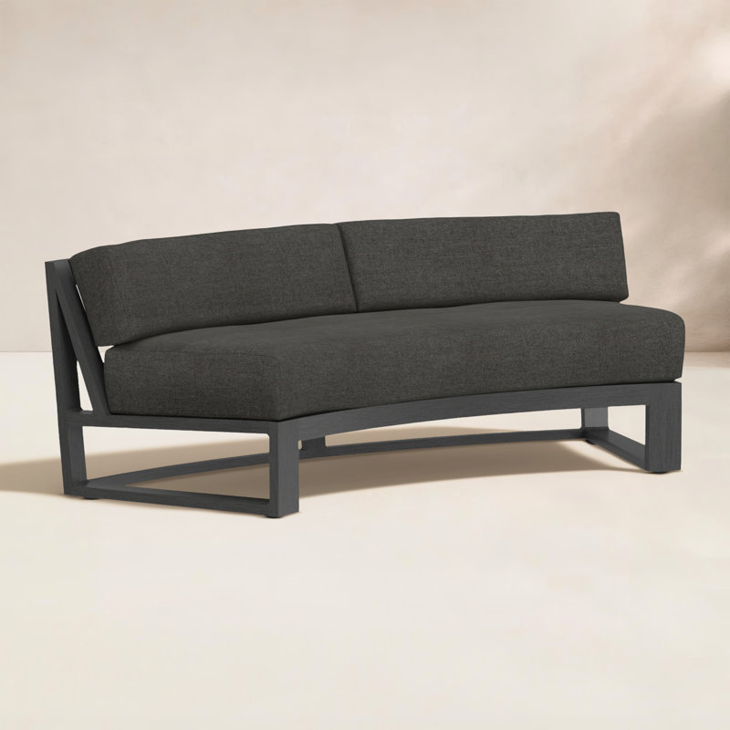 Canapé Georgie, Tissage uni Sunbrella® Spectrum carbone