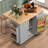 Sagrario Solid Wood Top Kitchen Island-828516711