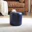 30cm Small Round Faux Leather Upholstered Ottoman-1061551661