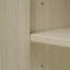 Armoires | Buffet de rangement moderne à 2 portes et 3 tiroirs, portes embossées, tablette réglable | Beige | Panneau de particules et panneau de fibres à densité moyenne