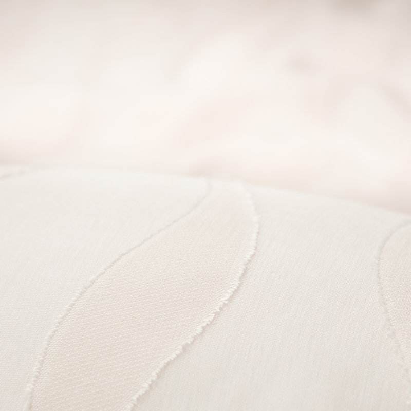 Rideau semi-transparent rayé Maizee, Beige, L 52 po x L 84 po
