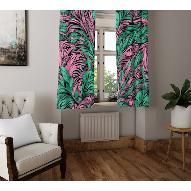 Semi Sheer Curtain Pair, 20" W x 52" L