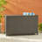 Stylish Wicker Cushion Storage Cabinet For Outdoor Use, Ideal For Patio And Yard Organization.
