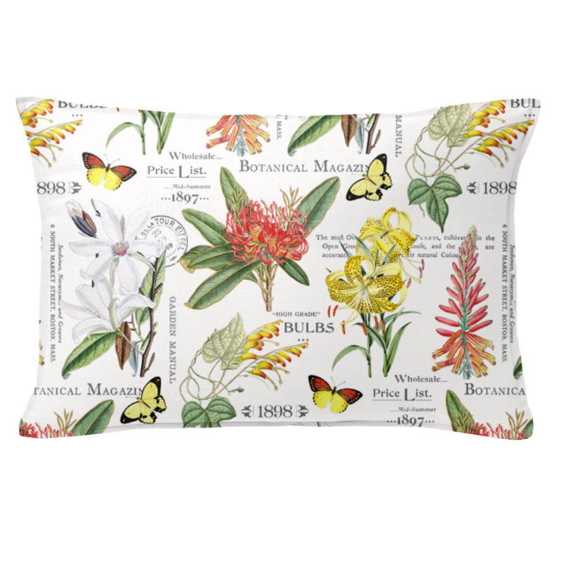 Housse et insert de coussin rectangulaire 100% coton 