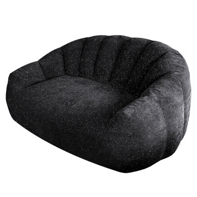 [Starry Sky] Bear Paw Sofa,Comfy Beanbag Chair with Spacious Design Oversized Bean Bag Sofa with Armrest with Filler for Living Room Bedroom.Shiny Silver Thread Faux Fur Plush.
