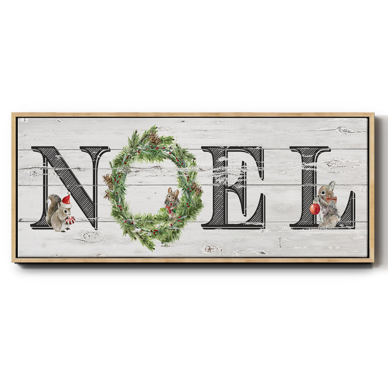 Farmhouse Noel - toile encadrée, H 8 po x l 20 po
