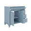 Meuble-lavabo 36 po avec lavabo 36 po - Comprend un tiroir rabattable, 3 tiroirs et 2 portes, un rangement moderne-1671124138