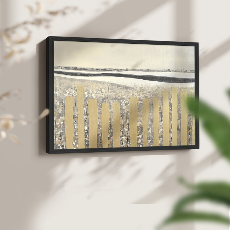 Abstract Series-LX -Framed Print - Restickable, Black, 16" H x 20" W