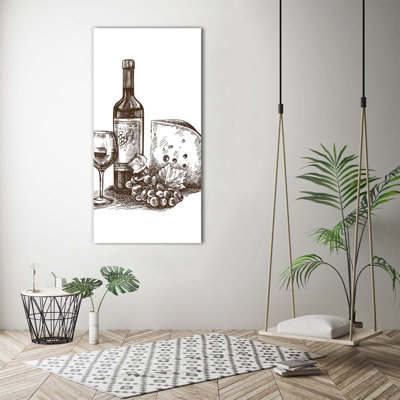 Wine And Snacks - Wrapped Canvas Print