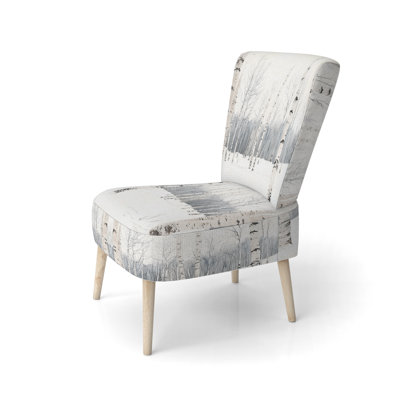 Chaise d'appoint Forest - rembourrée Bouleaux dans la neige