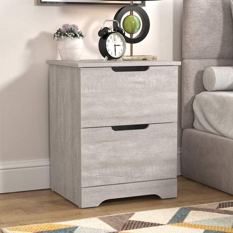 Aroob 23.62'' Tall 2 - Drawer Nightstand