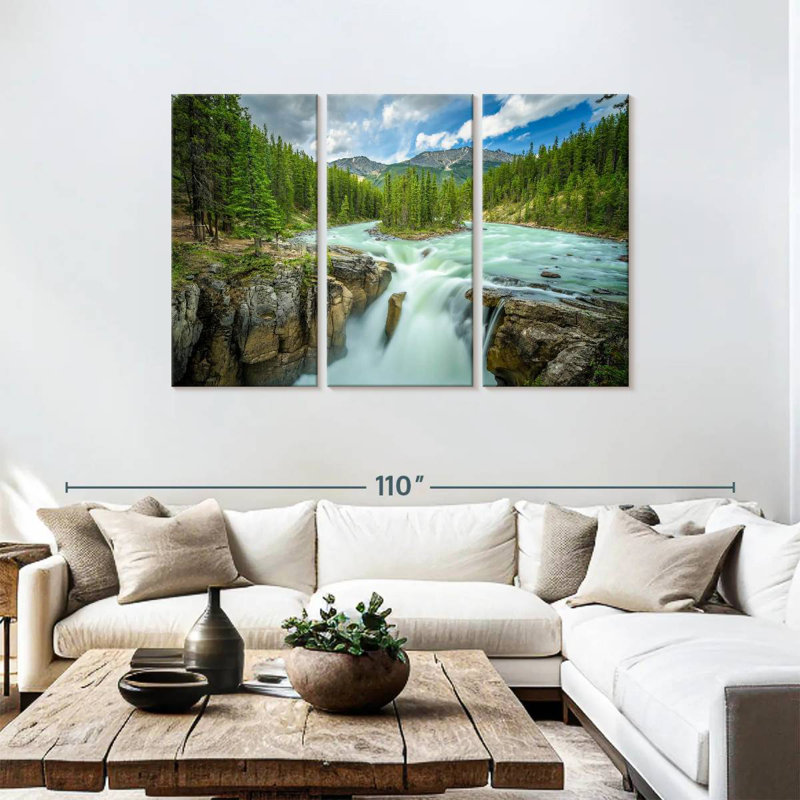Alvord Upper Sunwapta Falls, H 48 po x l 74 po