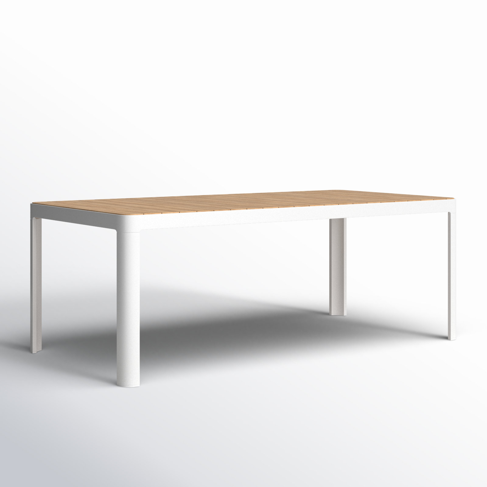 Brix 83" Dining Table, White