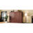 Foldable Full Size Bed, Multifunctional Platform Bedframe With 2 Wardrobes And Shelf, Walnut, Easy To Install Maintain-1550683456-1550683470