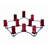 Heart 10.5'' H Metal Tabletop Candelabra