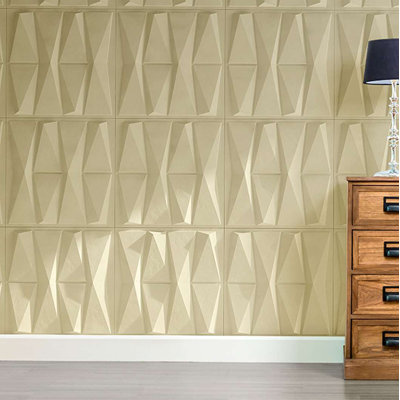 Marseille 19.68" x 19.68" Polystyrene Wall Paneling in White