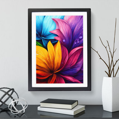 Vibrant Flowers No.1 - Single Picture Frame Painting