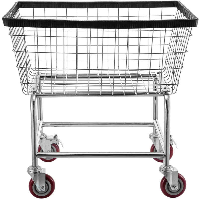 Metal Laundry Cart with Wheels