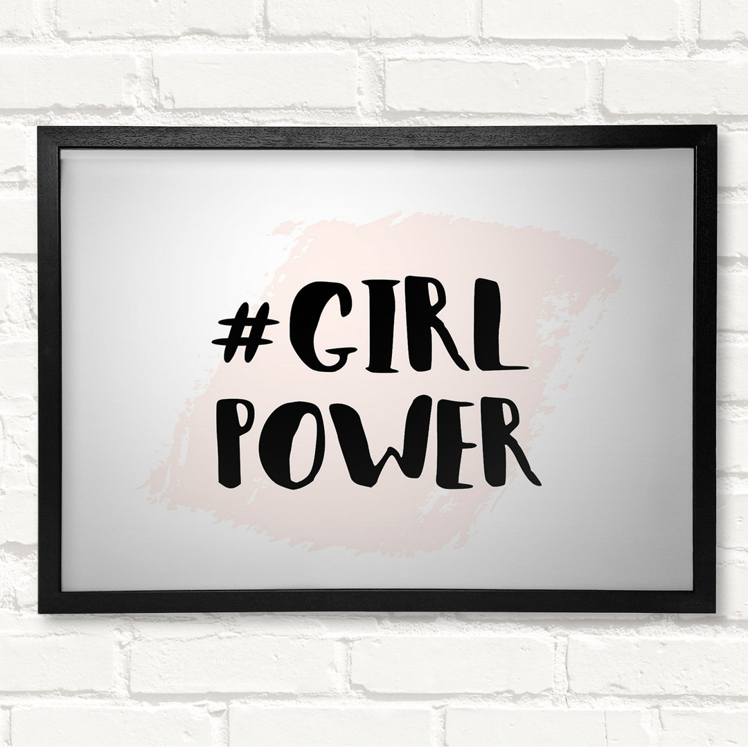 Gerahmtes Leinwandbild Girl Power 2