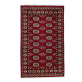 Mori Hand-Knotted Wool RED Area Rug
