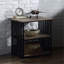 22'' W Metal,Solid + Manufactured Wood Nightstand