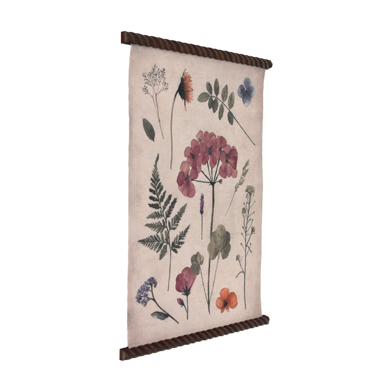  «Spindle Tapisserie Spring Floral2», art mural Boho