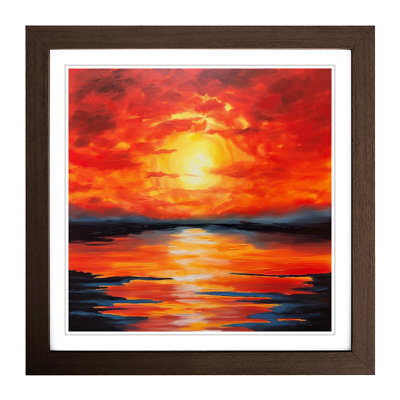 Sunrise Acrylic Painting No.1 - Framed Print