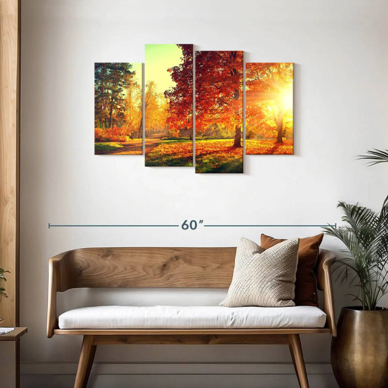 Coucher de soleil d'automne Alvord, H 27 po x l 43 po