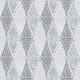 Tempo Geometric Leaf Wave 32.8' L x 21" W Wallpaper Roll